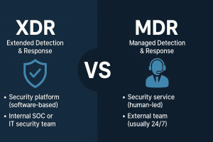 MDR vs XDR Security Approach Visual