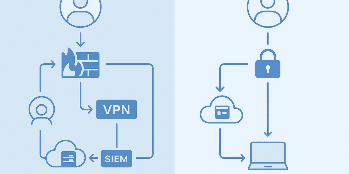 comparison of Zero Trust and traditional perimeter-based security models for SMB cybersecurity strategies